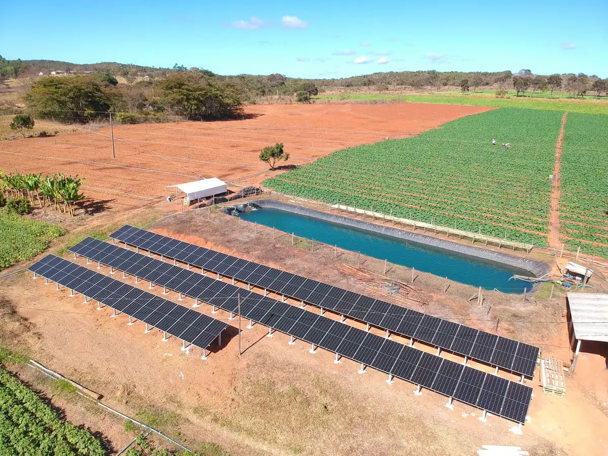 Usina fotovoltaica Marco Martins em Jequitibá, instalada pela Forte Sol