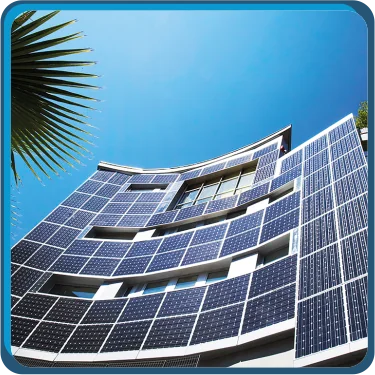 Edifício de escritórios com sistema fotovoltaico